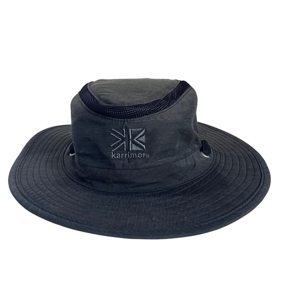 Karrimor Explorer Wide Brim Bucket Hat‎ Mens L/XL Grey Good Mesh Ventilated Logo